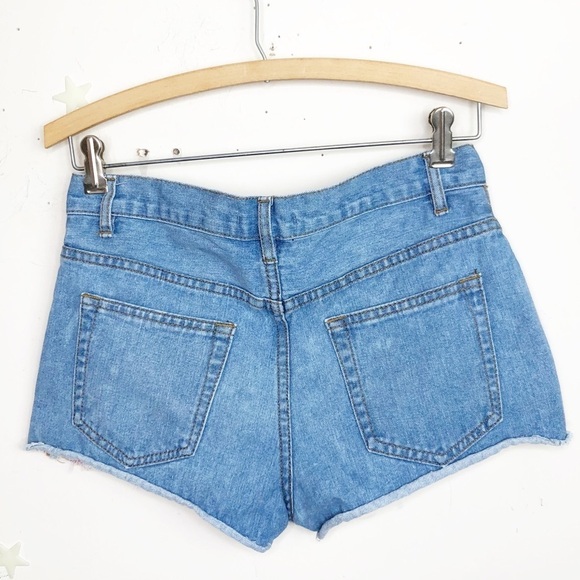 FOREVER 21 American flag denim shorts - Picture 5 of 8